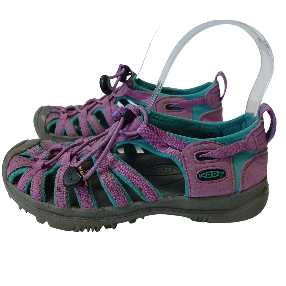 Keen Whisper Kids Purple Teal Waterproof Sport Sandals‎ Size 3 1009959